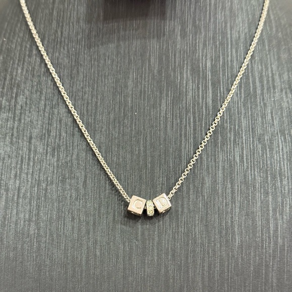 Christian Dior “CD” Silver Necklace - Picture 7 of 16